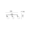 EPIKASA Tuinlamp-Sara Spot, Chroom, Wit, 59X14X21 Cm,