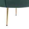 PASCAL MORABITO Fauteuil Stof Fluweel / Suedine-Schelpvormige Fauteuil Van Spargroen Velours Dandelion - Van