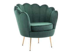 PASCAL MORABITO Fauteuil Stof Fluweel / Suedine-Schelpvormige Fauteuil Van Spargroen Velours Dandelion - Van