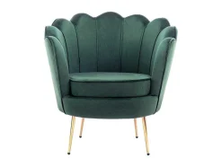 PASCAL MORABITO Fauteuil Stof Fluweel / Suedine-Schelpvormige Fauteuil Van Spargroen Velours Dandelion - Van