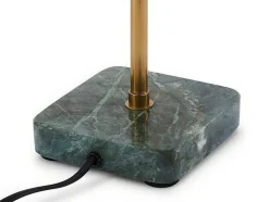 OZAIA Lamp-Schemerlamp Champignon Met Art-Decostijl Amanite - Marmer En Ijzer - 24,5 X 24,5 X 52 Cm - Goudkleurig