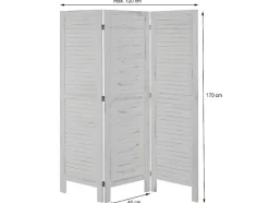 Vente-unique Kamerscherm-Scherm Mcw-G30, Grijs