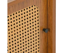 ModernLuxe Schoenenkast-Schoenenkast - Met 2 Deuren En Verstelbare Planken - Bruin