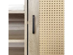 ModernLuxe Schoenenkast-Schoenenkast - Met Bankje En Vakken - Licht Naturel