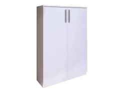 Vente-unique Schoenenkast-Schoenenkast Mathias - 2 Deuren - Wit