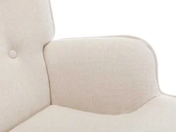 Vente-unique Fauteuil Stof-Schommelstoel Van Beige Gechineerde Stof Elmina Ii