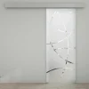 Vente-unique Schuifdeur-Schuifdeur In Opbouw - H205 X L73 Cm - Gehard Glas