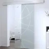 Vente-unique Schuifdeur-Schuifdeur In Opbouw - H205 X L93 Cm - Gehard Glas