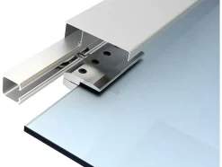Vente-unique Schuifdeur-Schuifdeur In Opbouw Heidi - H205 X L83 Cm - Gehard Glas