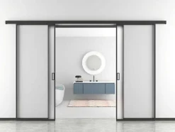 Vente-unique Schuifdeur-Schuifdeur Linci - H205Cm X L83Cm - Gehard Glas