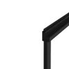 Shower & Design Badscherm-Schuifdouchewand Mat Zwart Met Handdoekenrek - 120 X 140 Cm - Waimea