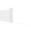 EXPERTLAND Hekjes & Poorten-Schuifpoort Aluminium L374 X H180 Cm Wit - Nazario
