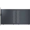 EXPERTLAND Hekjes & Poorten-Schuifpoort Van Aluminium Met Motieven - Halfopengewerkt - L. 374 X H. 180 Cm - Antraciet - Gregor
