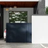 EXPERTLAND Hekjes & Poorten-Schuifpoort Van Antraciet Opengewerkt Aluminium - L374 X 165 Cm - Nazario