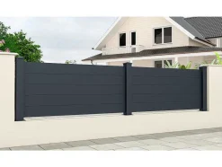 EXPERTLAND Afscherming En Omheining-Schutting L189 X H78 Cm In Antraciet Aluminium - Otavio