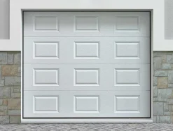 Vente-unique Garagedeur-Sectionale Garagedeur Caopas Wit - Gemotoriseerd