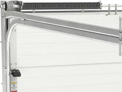 Somfy Garagedeur-Sectionale Garagedeur Grijs Gegroefd Effect Met Motor - Noria