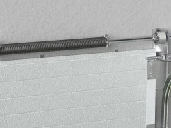 Vente-unique Garagedeur-Sectionale Garagedeur Houteffect Wit Met Motor - Prieta