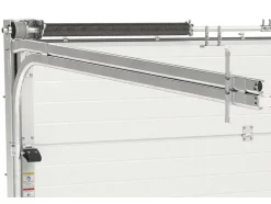 Somfy Garagedeur-Sectionale Garagedeur Met Gegroefd Effect En Centrale Loopdeur - Antraciet - Met -Motor - Noria