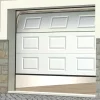 Somfy Garagedeur-Sectionale Garagedeur Met Cassettes - Wit - Met Ramen - Met -Motor - Caopas