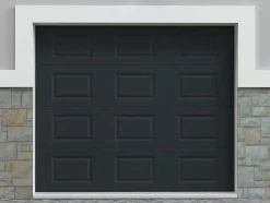 Vente-unique Garagedeur-Sectionale Garagedeur Met Antraciet Cassette En Motor - Caopas
