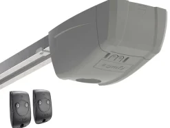 Somfy Garagedeur-Sectionale Garagedeur Met Wit Groefeffect En Motor - Noria