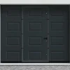 Somfy Garagedeur-Sectionale Garagedeur Met Motor Met Centrale Antraciet Loopdeur - Caopas
