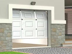 Somfy Garagedeur-Sectionale Garagedeur Met Motor Cassette Centrale Deur Wit - Caopas