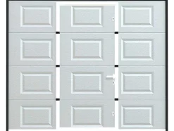 Somfy Garagedeur-Sectionale Garagedeur Met Motor Cassette Centrale Deur Wit - Caopas