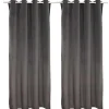 OZAIA Huistextiel-Set 2 Gordijnen Luxe - Polyesterfluweel - 140X260Cm - Grijs