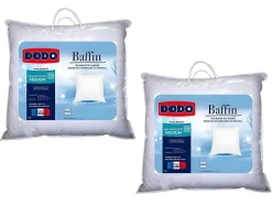 DODO Hoofdkussen-Set 2 Hoofdkussens Natuurlijke Dons Baffin - 65X65 Cm