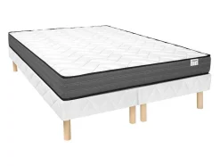 Ysmée Set Matras En Lattenbodem-Set 180 X 200 Cm Bedbodem + Matras Met Pocketveren - Ambracie Van Ysmee