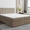 Ysmée Boxspringbed-Set Bed Met Hoofdbord Met Capitons + Bedbodem Met Opbergruimte + Matras + Dekmatra - 160 X 200 Cm - Stof - Taupegrijs - Kida Van Ysmee