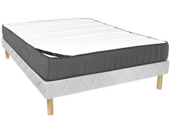 Palacio Set Matras En Lattenbodem-Set Bedbodem + Matras 140 X 200 Cm Met Pocketveren Met 7 Zones En Zeer Veerkrachtig Schuim, Dikte 26 Cm - Audace Van