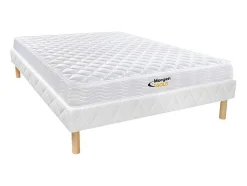 Morgengold Set Matras En Lattenbodem-Set Bedbodem + Matras Met Veren Wolkenlos Van - 140 X 190 Cm