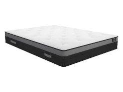 Ysmée Set Matras En Lattenbodem-Set Lattenbodem + Matras 1118 Pocketveren Met Ventilatieband Airplay Van Dreamea Play Dikte 24 Cm - 180 X 200 Cm