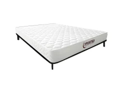 DREAMEA Set Matras En Lattenbodem-Set Lattenbodem + Schuimmatras Met Vormgeheugen Pelops Van - Dikte 15 Cm - 140 X 190 Cm