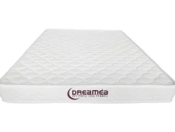 DREAMEA Set Matras En Lattenbodem-Set Lattenbodem + Schuimmatras Met Vormgeheugen Pelops Van - Dikte 15 Cm - 140 X 190 Cm