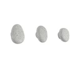 Vente-unique Opbergaccessoire-Set Van 3 Badkamerhaakjes In Terrazzo - 3 Groottes - Stochi