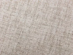 Vente-unique Barkruk-Set Van 2 Barkrukken Van Stof En Wit Metaal - Beige - Kiyola