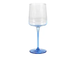 OZAIA Tafelservies-Set Van 6 Blauwe Wijnglazen Op Voet 27 Cl - D. 9.5 X H. 13 Cm - Coraly