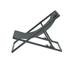 MYLIA Ligstoel-Set Van 2 Chileense Ligstoelen Van Aluminium - Antraciet - Anilio Van