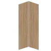 Shower & Design Douchewandpaneel-Set Van 2 Douchewandpanelen Met Houteffect Van Aluminium Met Profielen - 2 X L90 X H210 Cm Eneko