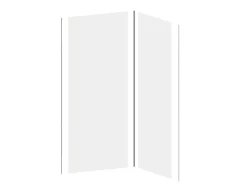 Shower & Design Douchewandpaneel-Set Van 2 Douchewandpanelen In Aluminium Inclusief Profielen - L90 Cm X L120 Cm X H210 Cm - Itziar