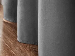 OZAIA Aanbiedingen: Woonaccessoires-Set Van 2 Fluwelen Gordijnen - 140 X 260 Cm - Grijs - Ahtari