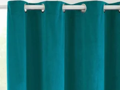 OZAIA Huistextiel-Set Van 2 Fluwelen Gordijnen - 140 X 260 Cm - Blauw - Ahtari