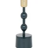 OZAIA Kandelaar En Kaars-Set Van 2 Geemailleerde Aluminium Kandelaars - H.26,5 Cm En H.22 Cm - Eend Blauw - Parina