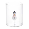OZAIA Tafelservies-Set Van 4 Glazen Met Kerstmotieven - O7,5 X H9,5 Cm - Scopa