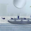OZAIA Glas-Set Van 4 Glazen Met Walvissen En Zeepaardjes - Transparant En Blauw - O7,5 X H9,5 Cm - Parasa