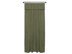 OZAIA Aanbiedingen: Woonaccessoires-Set Van 2 Gordijnen Van Katoen En Linnen - 140 X 280 Cm - Kaki - Borina